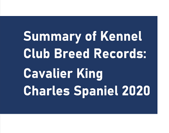2020 Summary of Kennel Club Breed Records CKCS