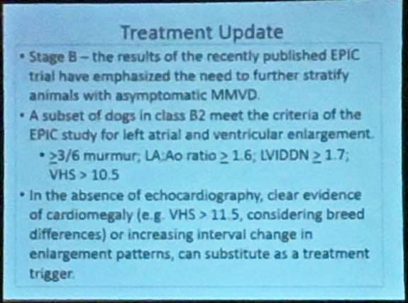 2017 ACVIM EPIC Study slide